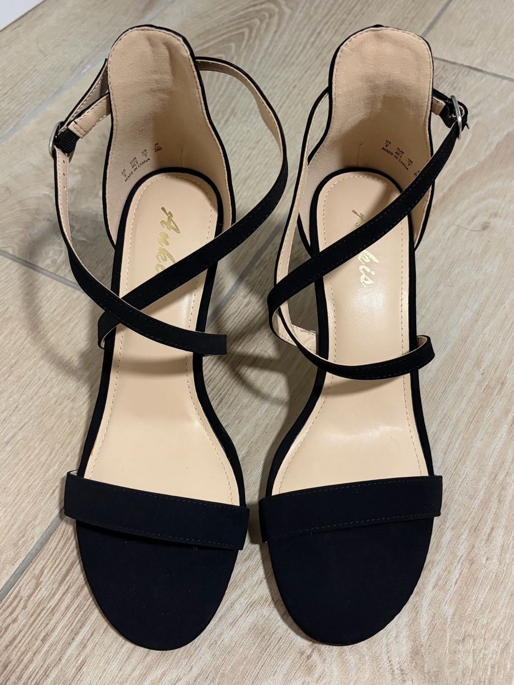 Ankle-Strap Black Heeled Sandals — Sleek Evening Pumps